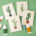 HeyHobby Desert Delight punch needle DIY kit with colorful embroidery tools and fabric for creative craft projects.