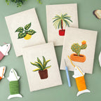 HeyHobby Lemon Grove 4-Piece Punch Needle DIY Kit with colorful tools and fabric for creative punch needle embroidery projects.