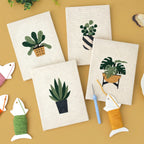 HeyHobby Plant Harmony 4-Piece Punch Needle Set DIY kit with colorful punch needles and tools for embroidery and craft projects.
