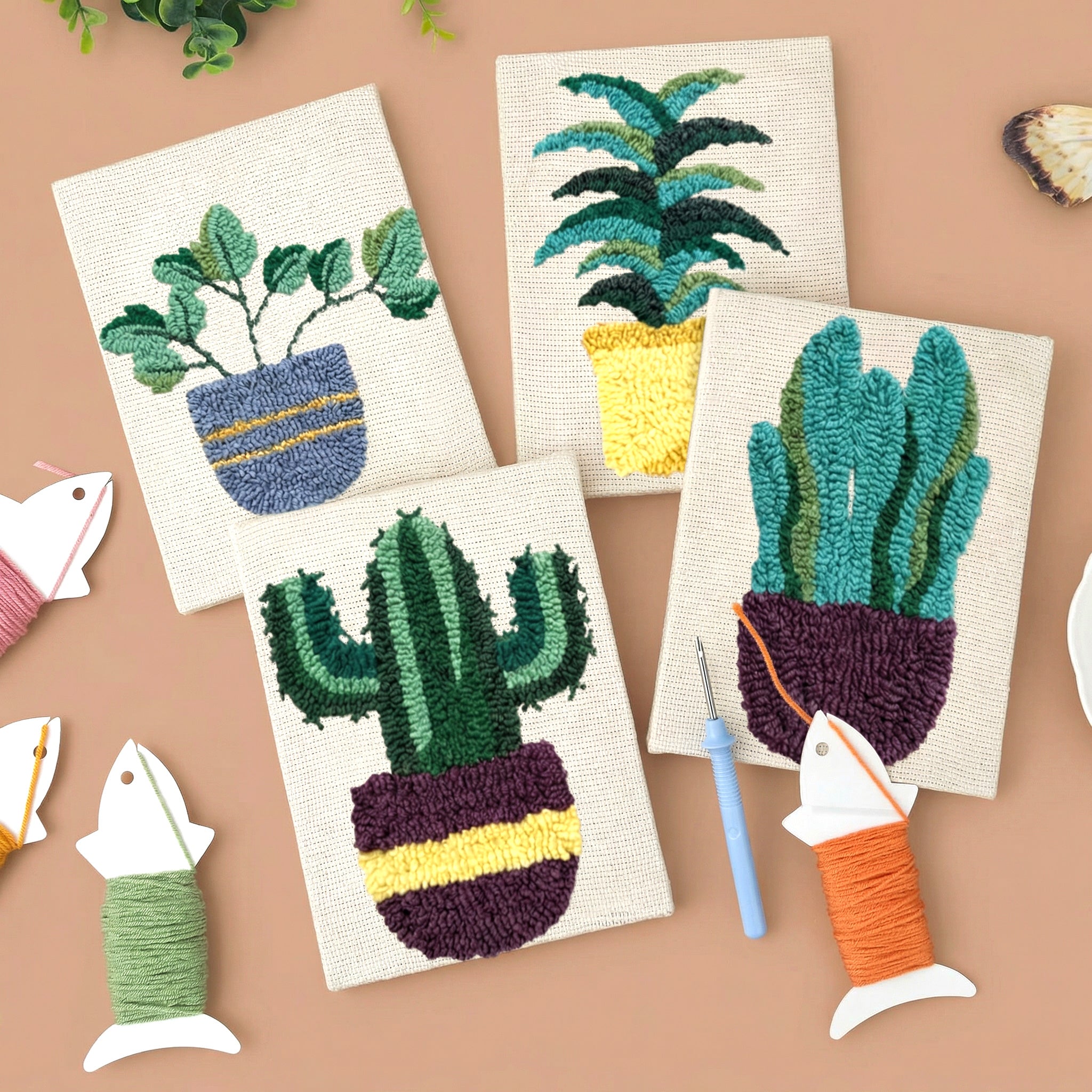 Botanical Bliss Punch Needle Kit | HeyHobby