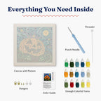 Starry Pumpkin Punch Needle Kit