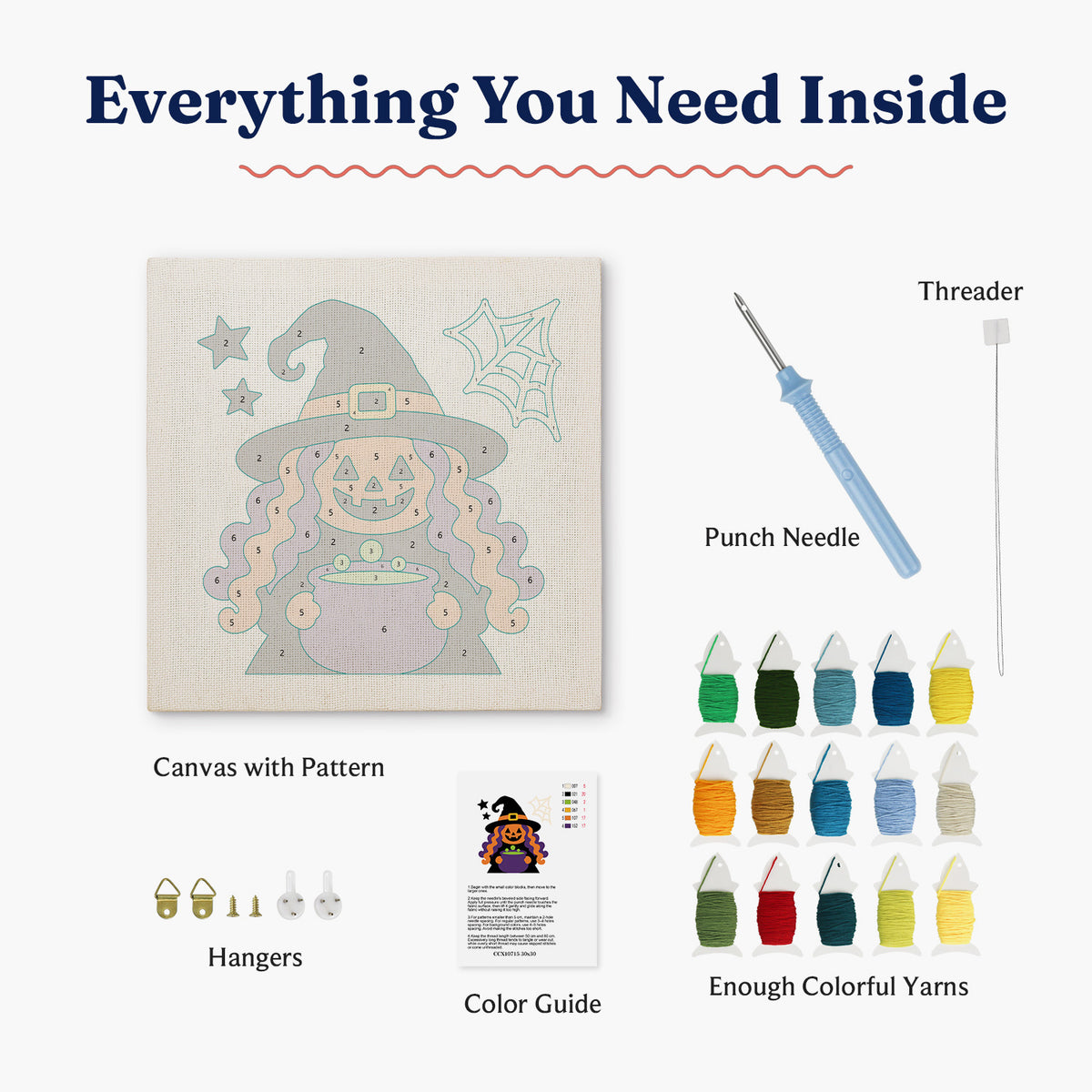 Cauldron Witch Punch Needle Kit