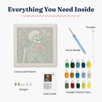 Poppy Bones Punch Needle Kit