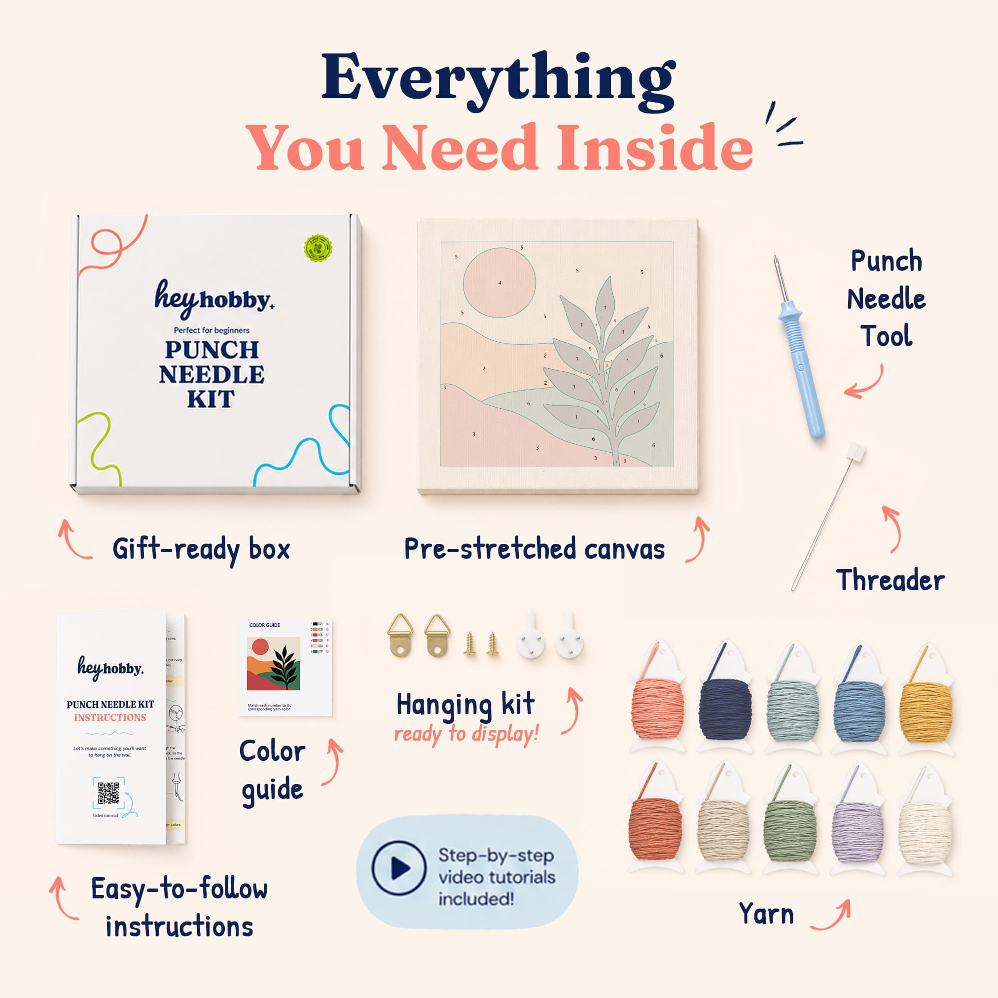 Desert Sun Punch Needle Kit