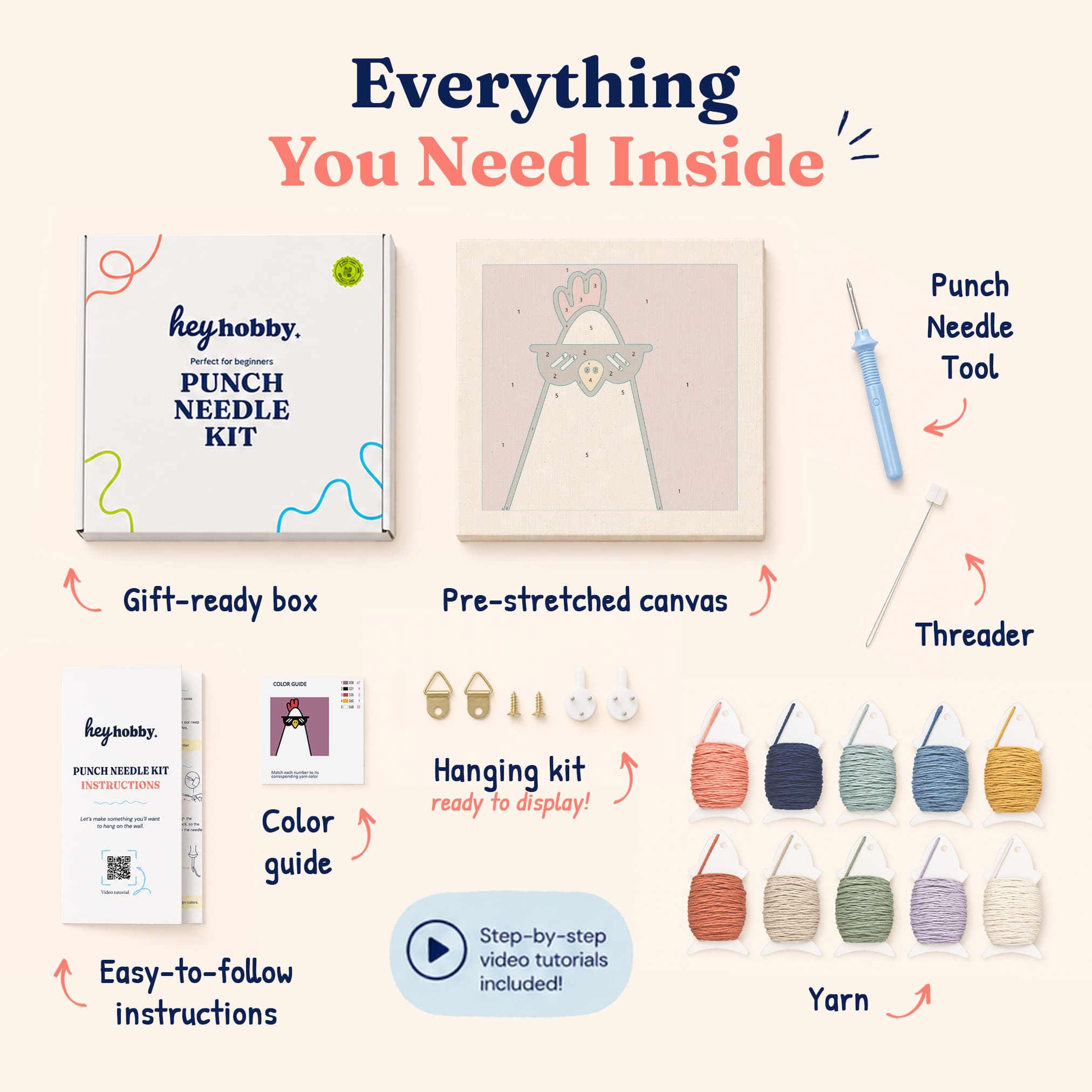 Cool Chicken Punch Needle Kit