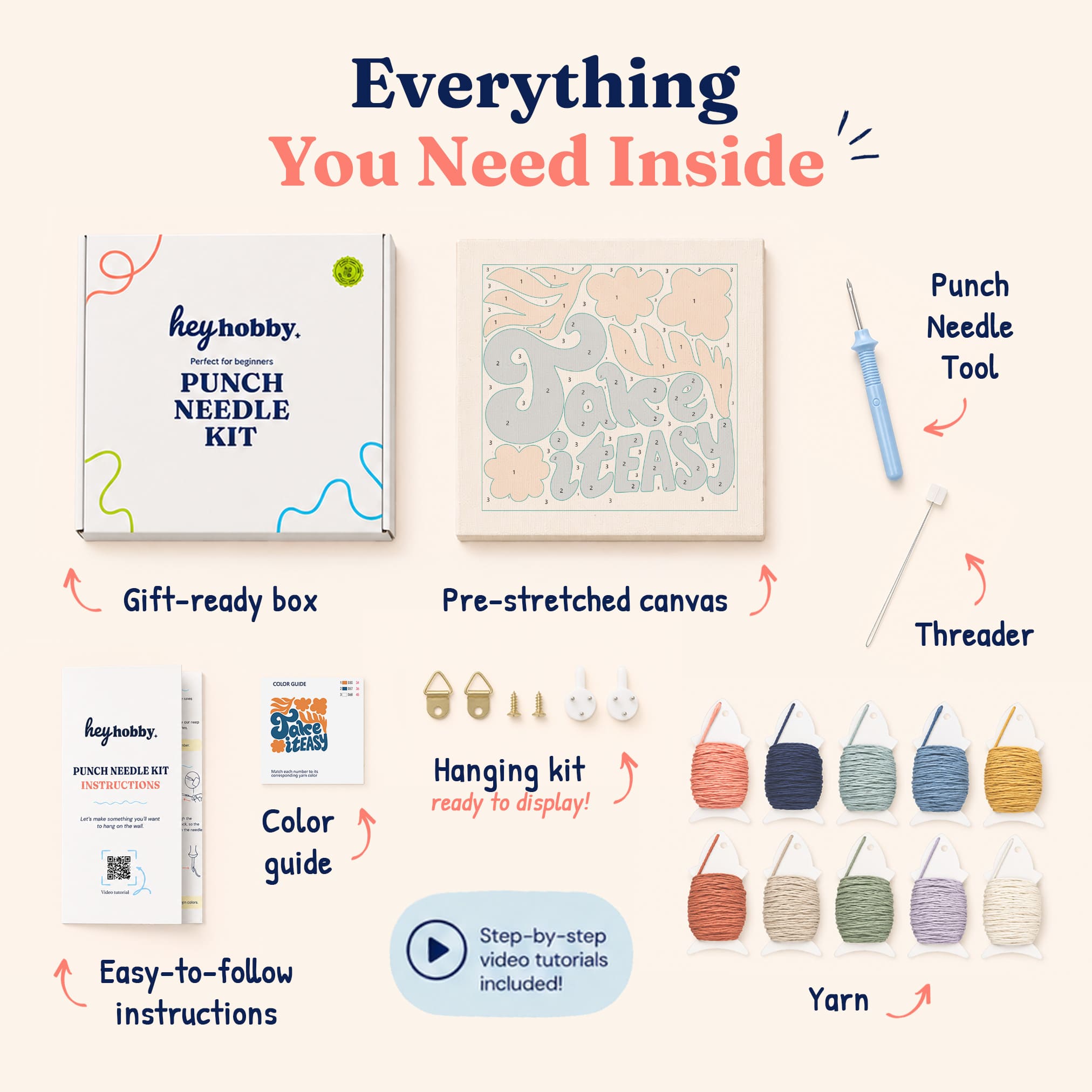 Take It Easy Punch Needle Kit