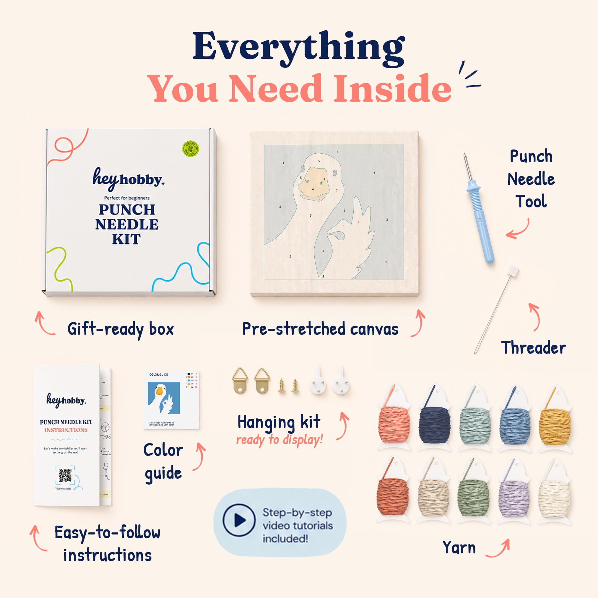 Peaceful Duck Punch Needle Kit