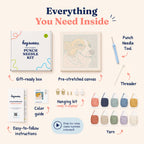 Happy Corgi Punch Needle Kit