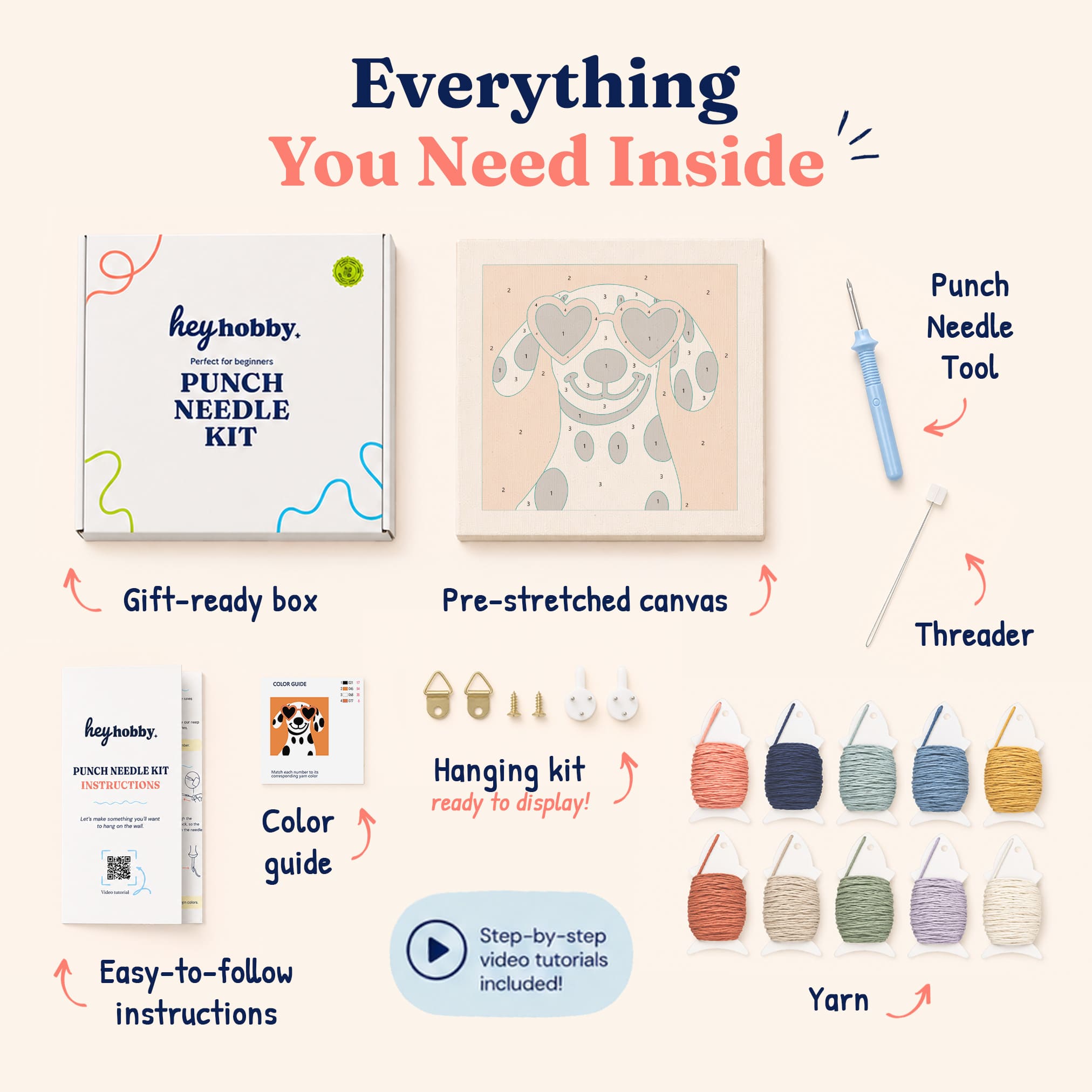 Puppy Love Punch Needle Kit