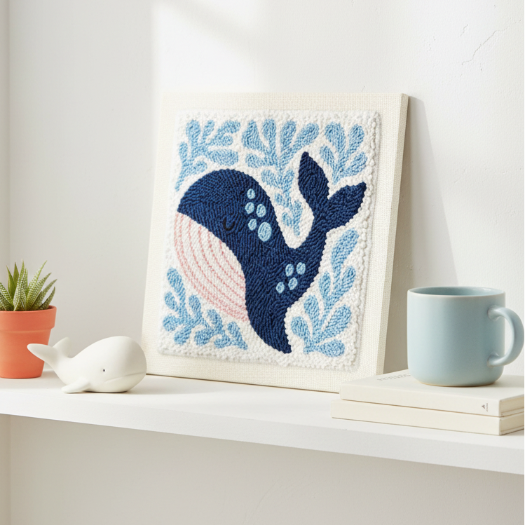 Blue Whale Punch Needle Kit
