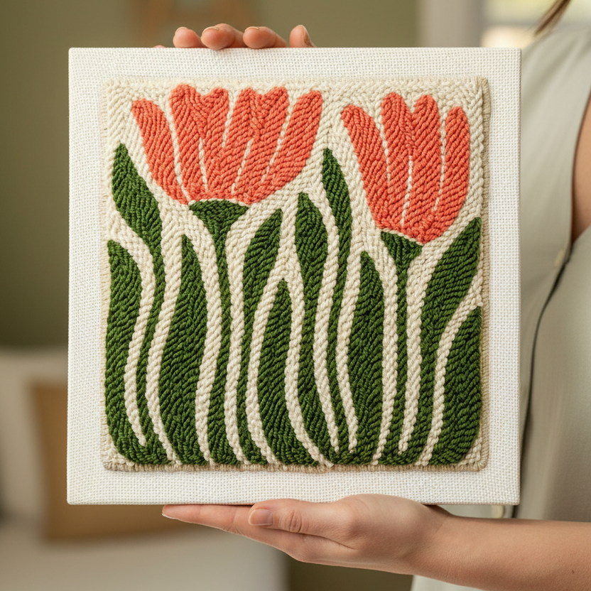 Tulip Pair Punch Needle Kit