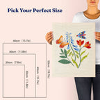 HeyHobby Garden Joy Punch Needle DIY Kit with colorful threads and tools for creating floral embroidery art.
