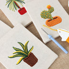 Lemon Grove 4-Piece Punch Needle Set DIY Kit by HeyHobby with colorful punch needle tools and thread for embroidery projects.