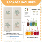 Lemon Grove 4-Piece Punch Needle DIY Kit by HeyHobby with colorful punch needle tools and fabric for crafting projects