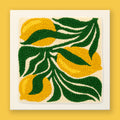 HeyHobby Lemon Grove Punch Needle Kit for DIY embroidery, featuring colorful fabric and punch needle tools.