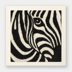 HeyHobby Wild Stripes Punch Needle Kit for DIY embroidery, featuring colorful striped design and punch needle tools.