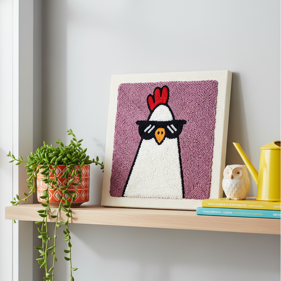Cool Chicken Punch Needle Kit