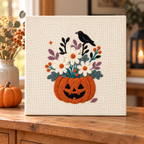 Crow Pumpkin Punch Needle Kit