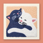 Cat Cuddles Punch Needle Kit
