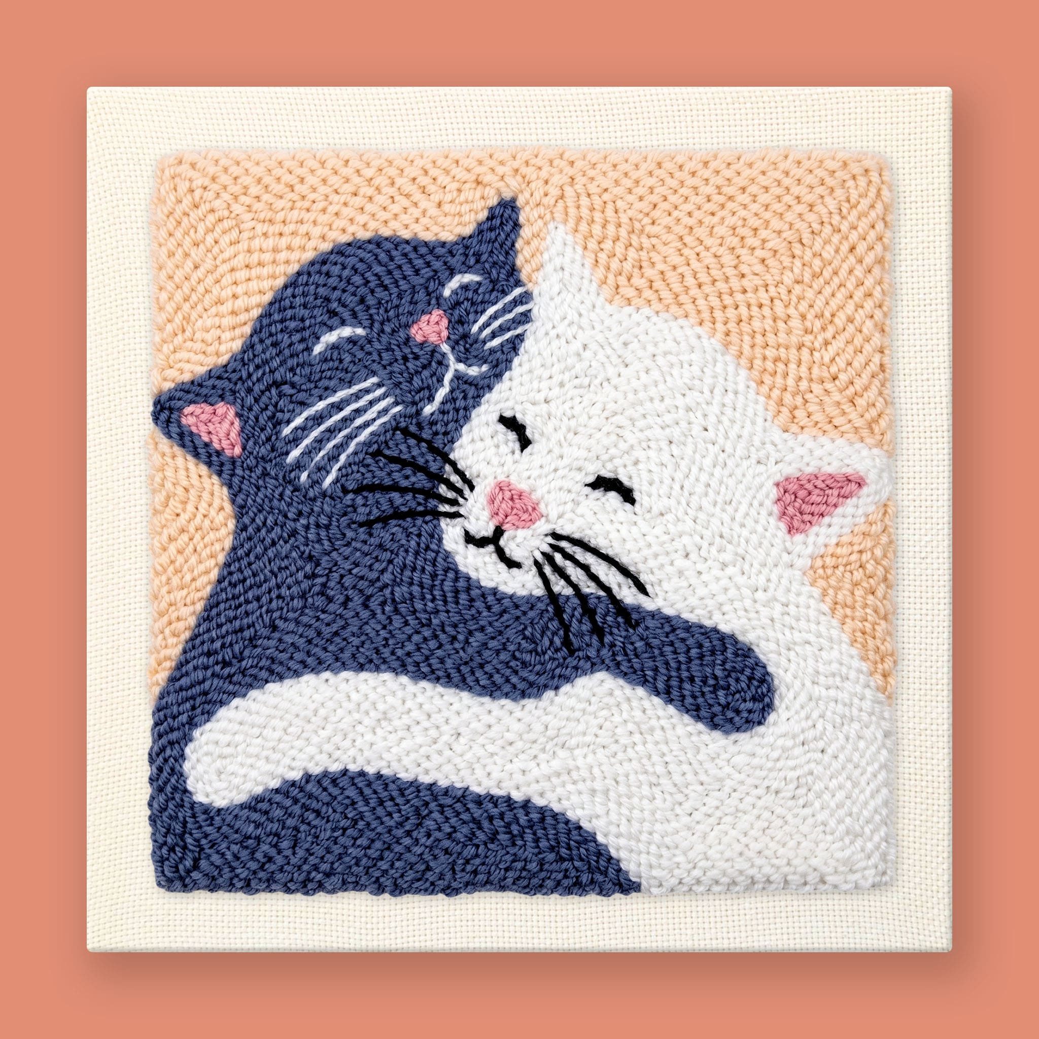 Cat Cuddles Punch Needle Kit