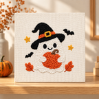Ghost Pumpkin Punch Needle Kit