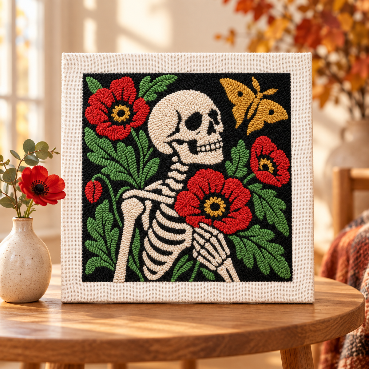 Poppy Bones Punch Needle Kit
