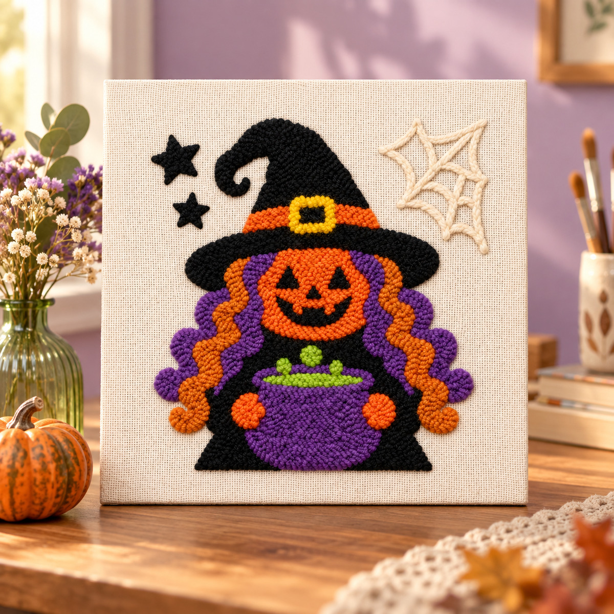 Cauldron Witch Punch Needle Kit