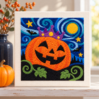 Starry Pumpkin Punch Needle Kit