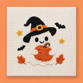 Ghost Pumpkin Punch Needle Kit