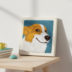 Happy Corgi Punch Needle Kit