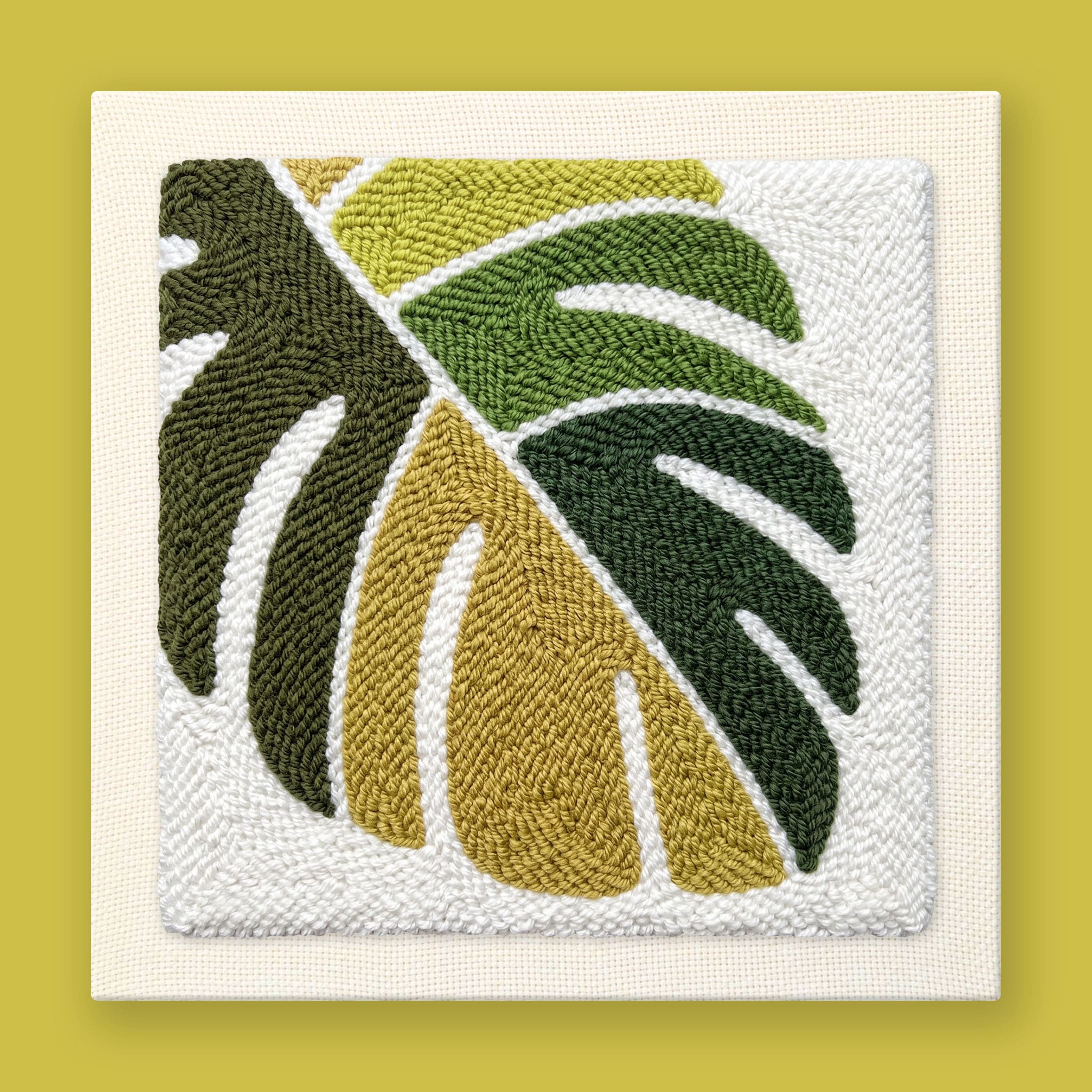 Monstera Magic Punch Needle Kit