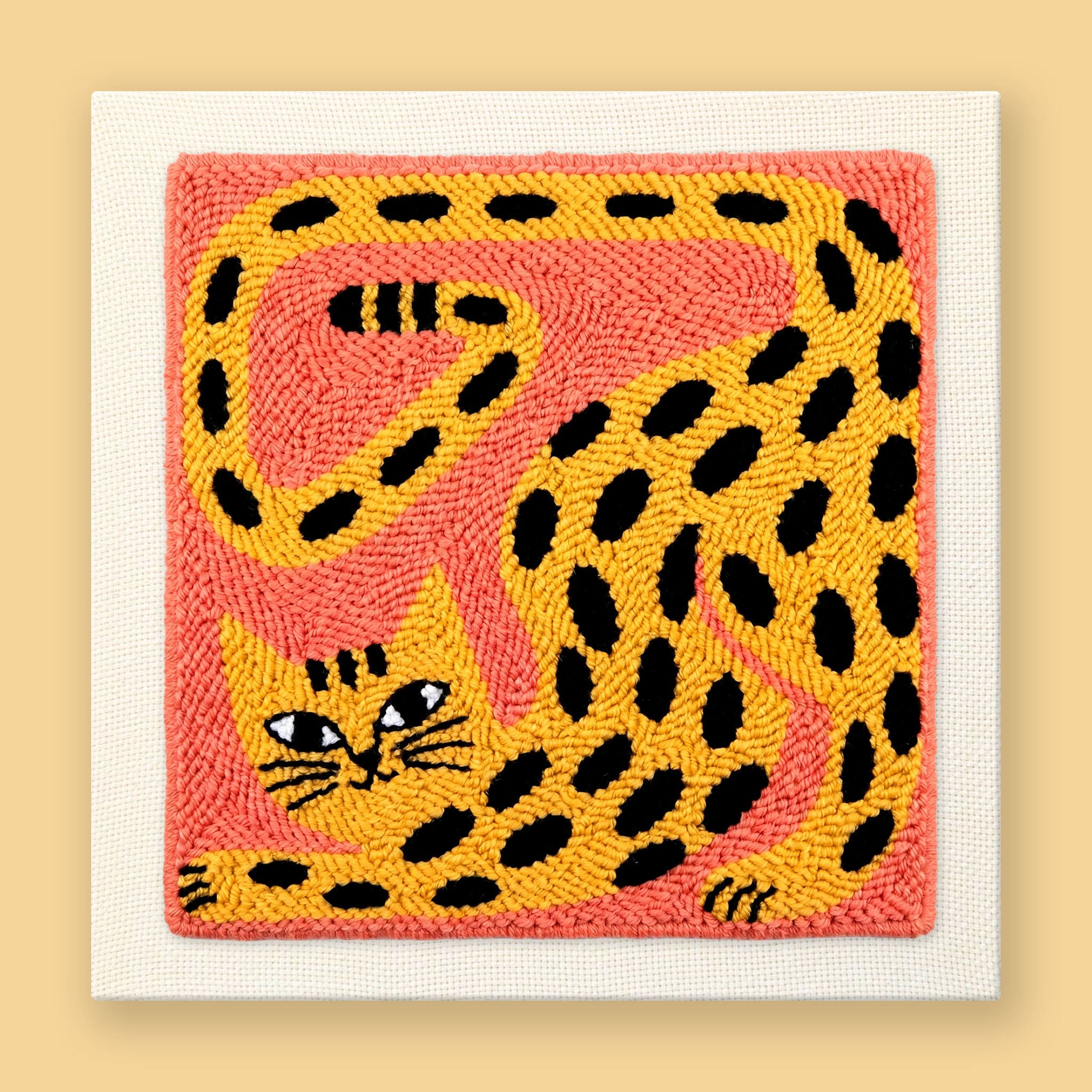 Leopard Punch Needle Kit