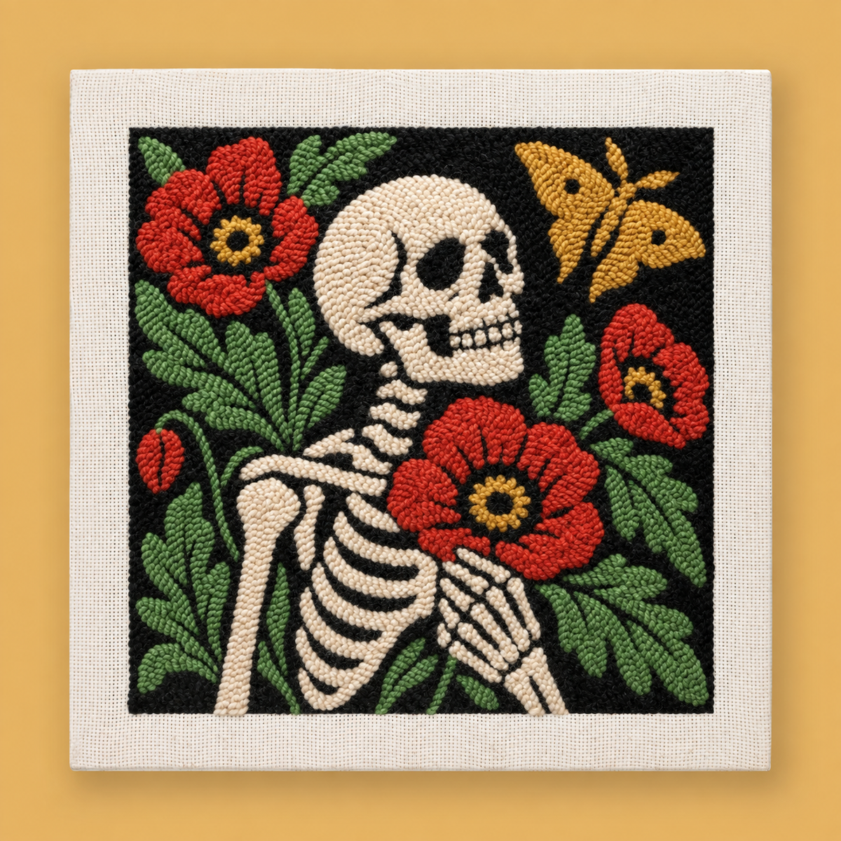 Poppy Bones Punch Needle Kit