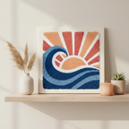 Sunset Waves Punch Needle Kit